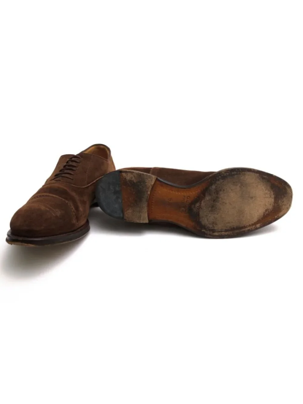 Gucci Shoes Business Suede Leather Dark Brown Caim Millenium Straight Tip Sole